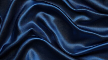 Obraz premium A smooth denim fabric background in a deep blue hue