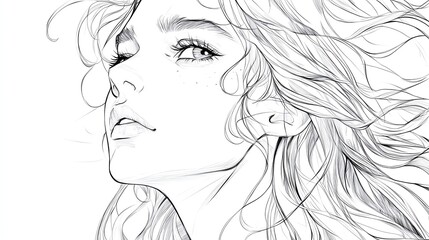 Fototapeta premium line art