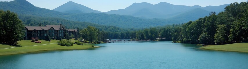 Lakeside Resort Mountains.