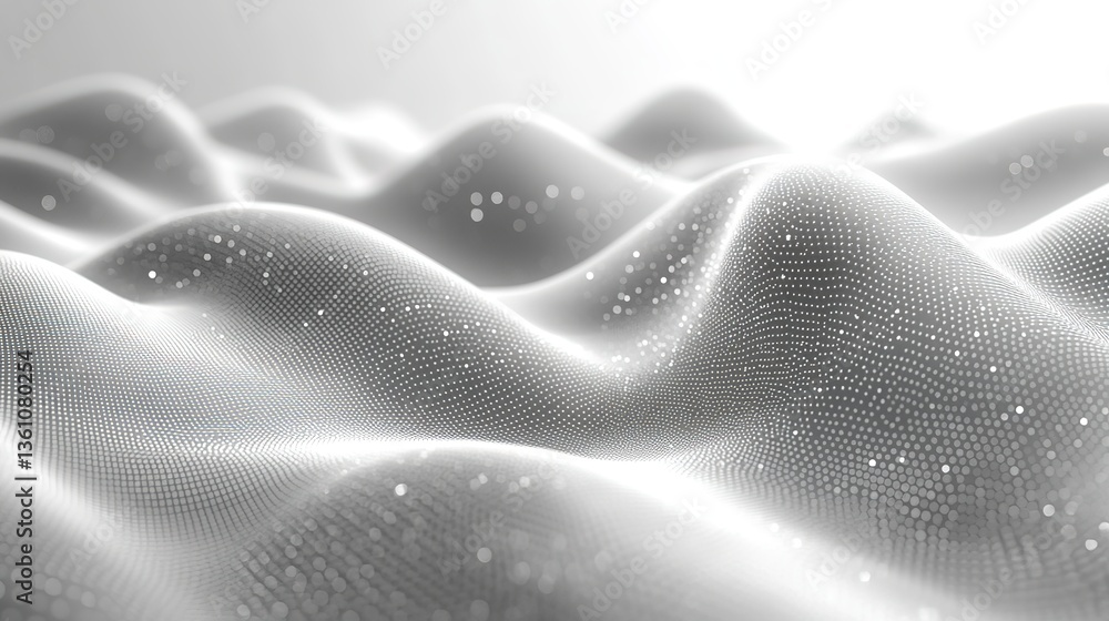 Poster abstract white futuristic background. white background. connecting dots and lines on a white backgro
