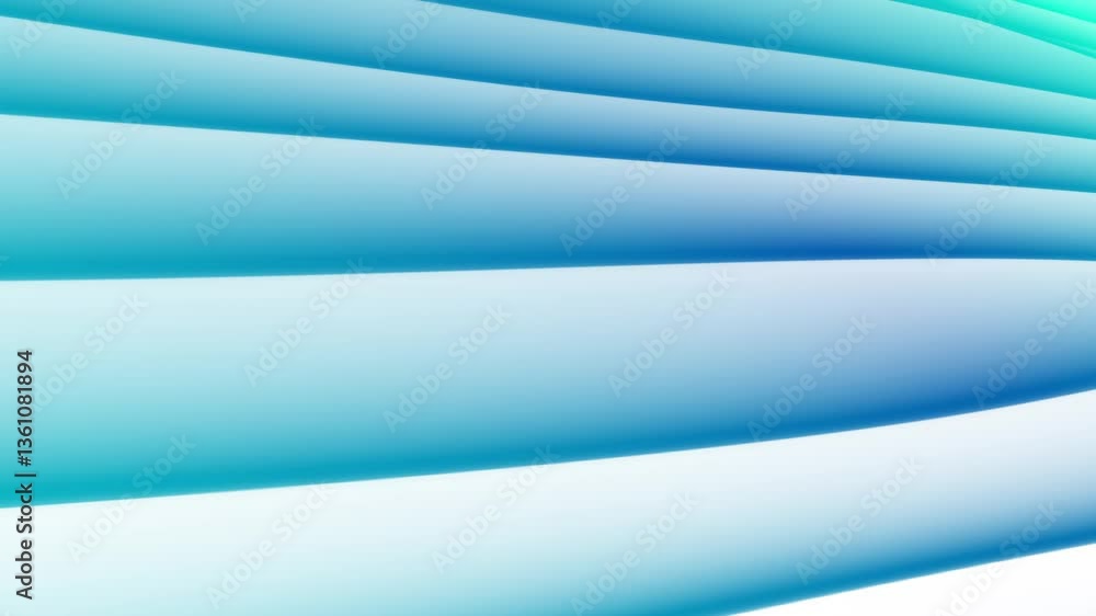 Poster blue gradient wave loop animation smooth flowing abstract motion background