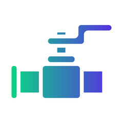 Fototapeta premium faucet Gradient icon