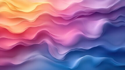 Obraz premium Abstract Colorful Waves Flowing in Soft Gradients and Textures