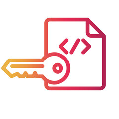 keyword Line Gradient Icon