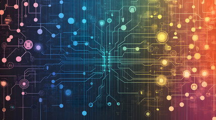 Fototapeta premium AI,Concept map, technological concept map, smart agriculture, smart healthcare, design, concept, illustration, background, art, pattern, texture, energy, technology, digit, vector, animation, business
