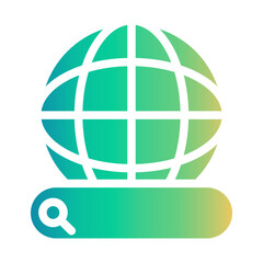 world Gradient icon