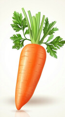 Carrot isolated on white