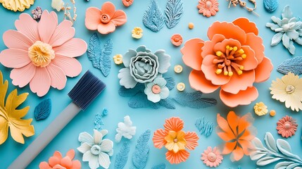 Fototapeta premium colorful flower background