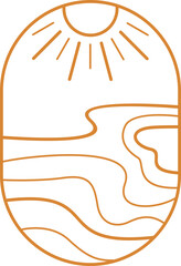 Minimalist Linear Landscape Element Set