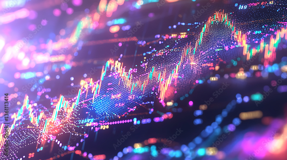 Poster data visualization trends tech industry infographic digital environment close-up analytics insights