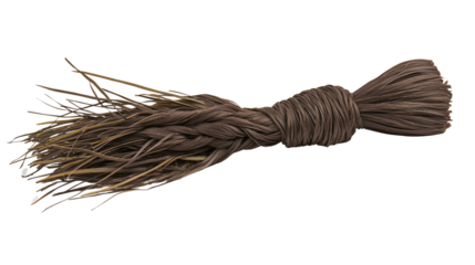 Natural Brown Rope Bundle with Twisted Design and Grass-Like Texture for DIY Projects and Crafts