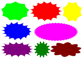  Jagged Material Sale Discount - Special Price Shopping Campaign Sticker