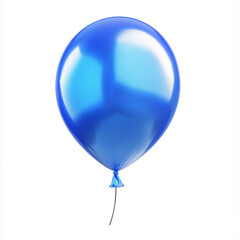 blue balloon isolated on white