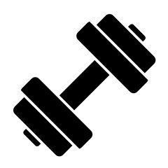 Barbell solid icon