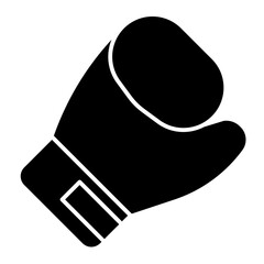 Boxing gloves solid icon