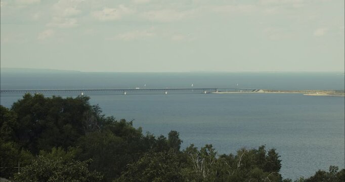 Ulyanovsk President bridge across Volga river