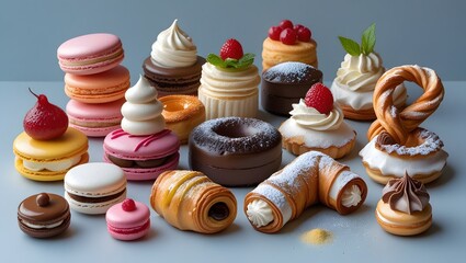 Exquisite assortment of confectionery treats, a delightful culinary journey