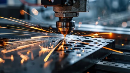 a close up image of a cnc laser cutter,