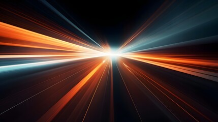 Mesmerizing speed motion light blur abstract backlighting dynamic energy flow