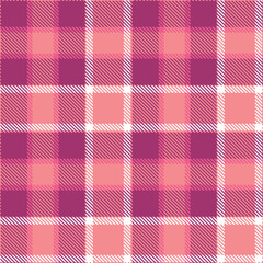 Metallic Blush Pink Seamless Tartan with Metallic Dark Magenta accents Textile Design