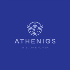 Athena Logo – A powerful Athena logo representing wisdom, strategy, and strength.