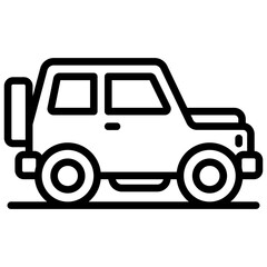 Offroad Icon Lineal Syle