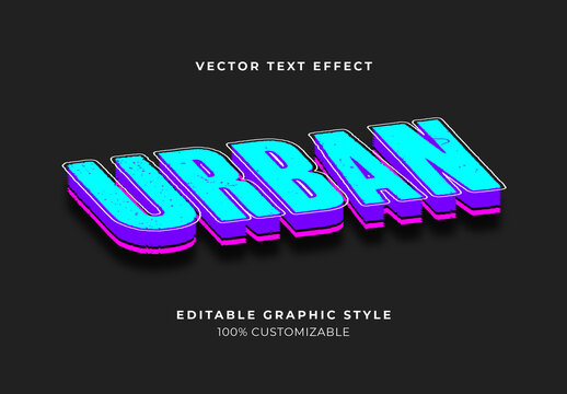 Colorful Distorted Funky Dynamic Twisted Bold Text Effect