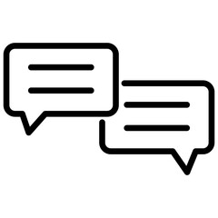 Chat Bubble Icon Lineal Syle