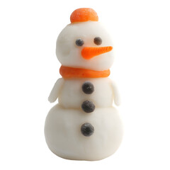 Creating a Playful Snowman Character Made from Simple Kitchen Ingredients