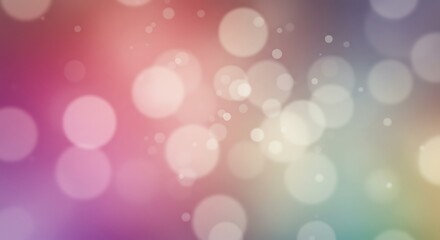 Obraz premium Blurry circles of light against a colorful soft background