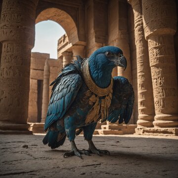 A kabootar in an ancient Egyptian temple.