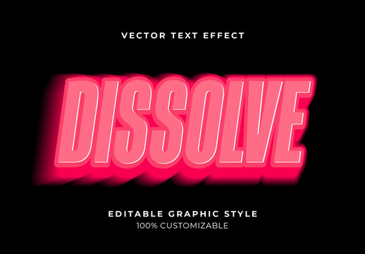 Pink Fuchsia Bold Glowing Blur Neon Text Effect