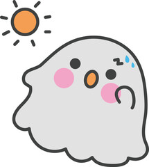 Sweated ghost illustration