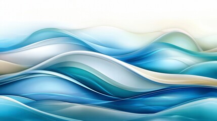 Fototapeta premium Soothing ocean waves dance coastal waters abstract art tranquil environment aerial view serenity concept