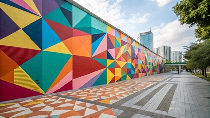 colorful umbrella on the street