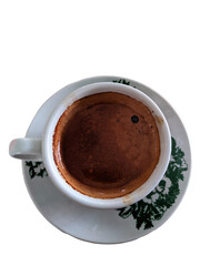 a cup of coffee on transparent background