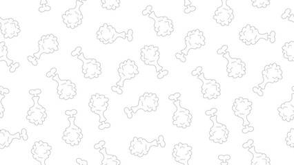 Fried chicken seamless pattern background. Doodle fried chicken pattern. Fast food background. Perfect for fabric, textile, wallpaper, decor, print, packaging