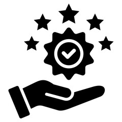 Superb Service Icon Black Style