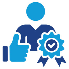 Obraz premium Recognition Icon Dual Tone Color Style