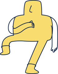 Character Line Shape Illustration Element