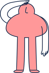 Character Line Shape Illustration Element