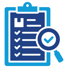 Quality Control Icon Dual Tone Color Style
