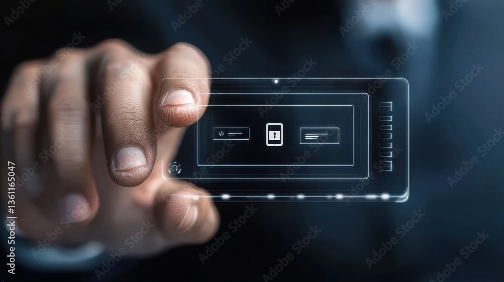 Aufkleber sleek and innovative digital interface showcasing futuristic technology for seamless user control an
