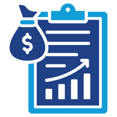 Fiscal Policy Icon Dual Tone Color Style