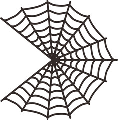 Fototapeta premium Spider Web Halloween Element Set