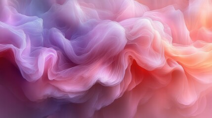 Ethereal Swirls of Pink and Purple Hues in Soft Abstract Background