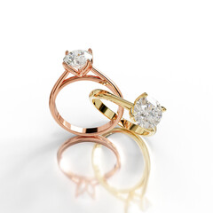 Architectural-Inspired Solitaire Ring with Cathedral Setting