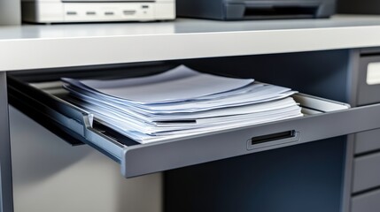 Organized Document Setup on Modern Desk