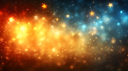 Sparkling Stars Gradient Background