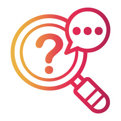 search Line Gradient Icon